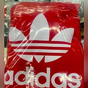 Red adidas hoodie